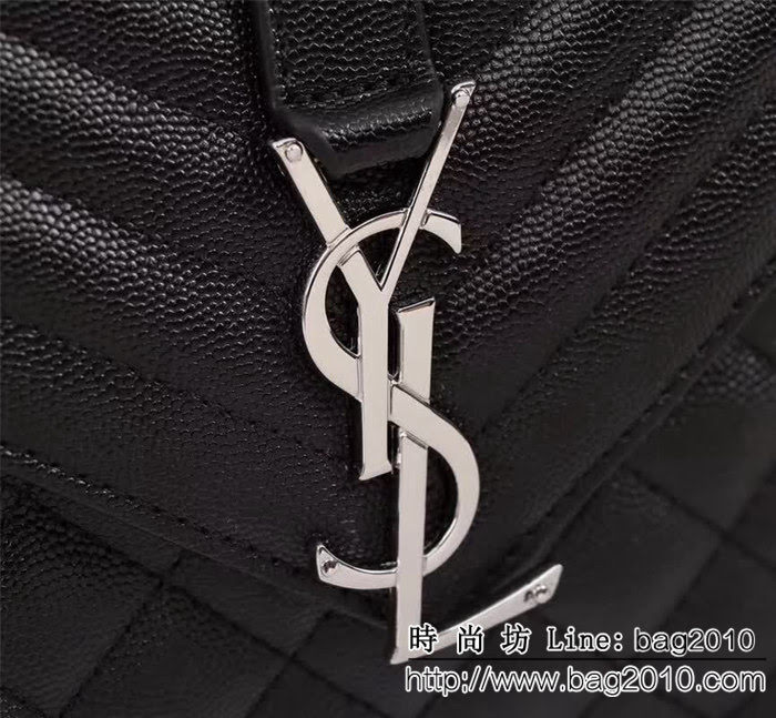 YSL聖羅蘭 爆款 魚子醬紋牛皮鏈條單肩斜挎包 26808-1 YAS1181